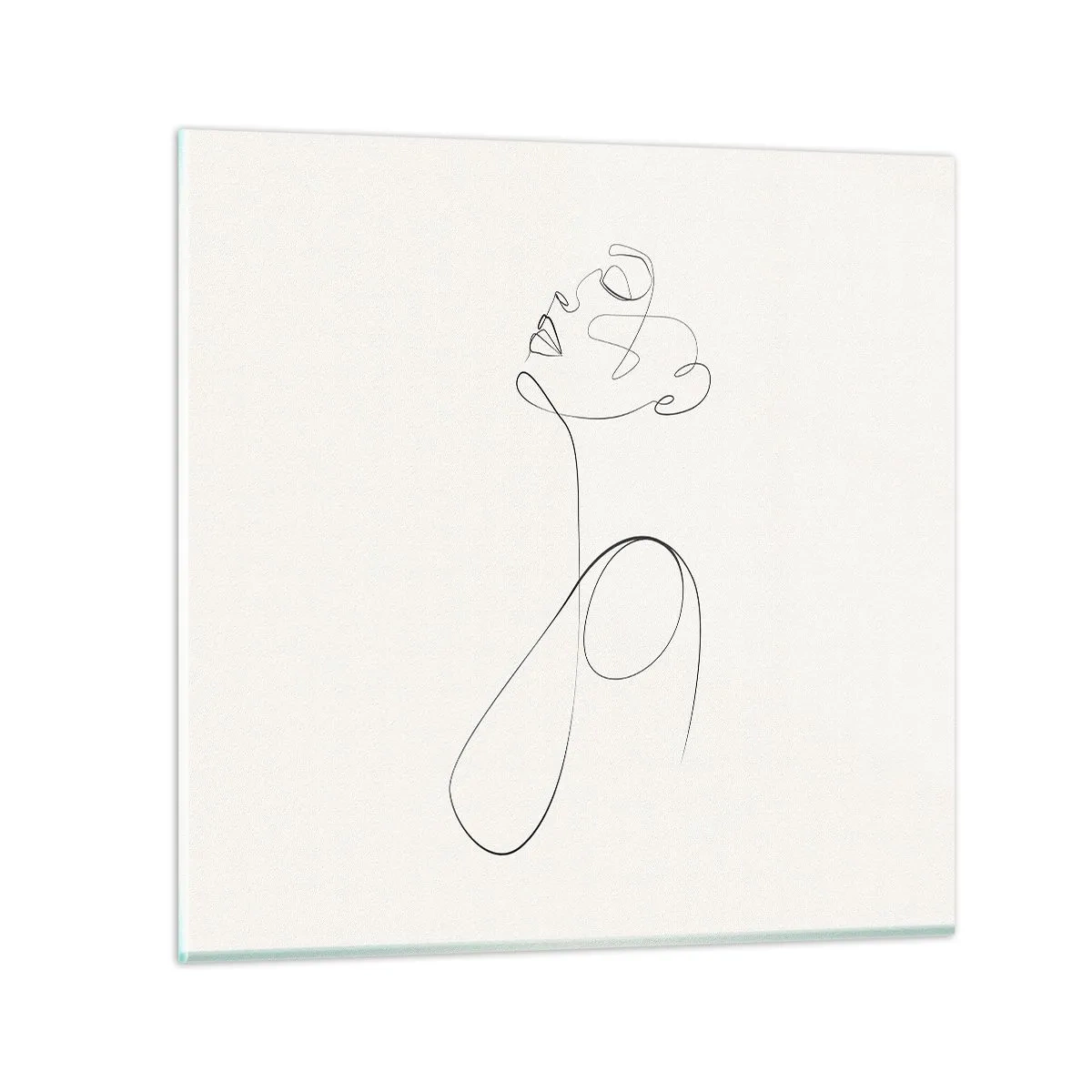 Glasbild - Bild auf glas - Versunken in Träumen - 70x70 cm