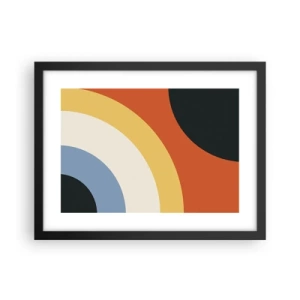 Poster in einem schwarzem Rahmen - Zu mir selbst - 40x30 cm