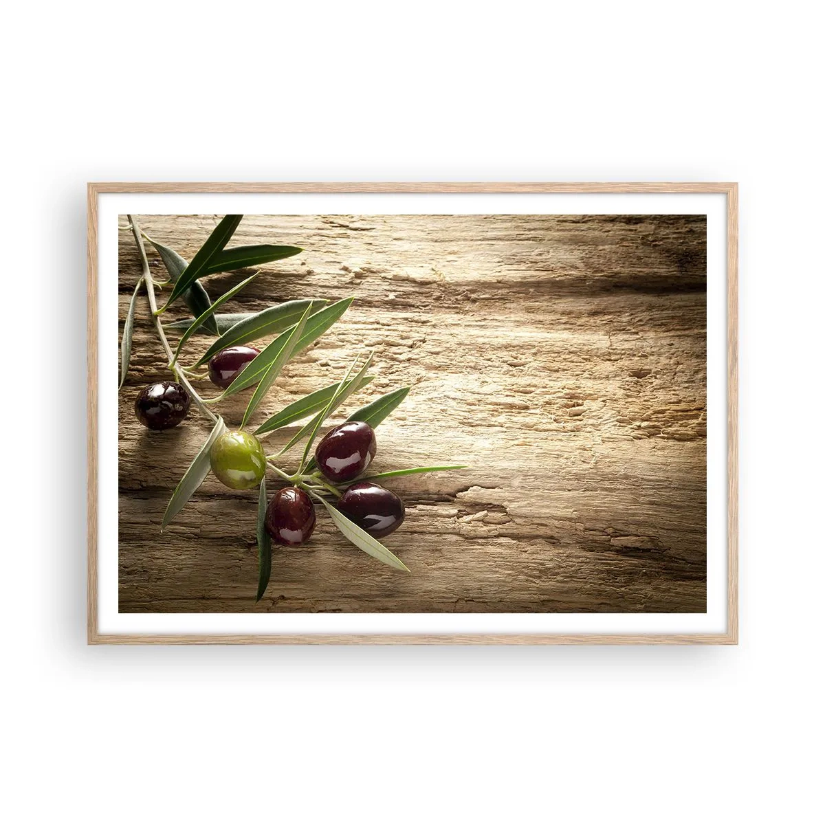 Poster in einem Rahmen aus heller Eiche - Direkt aus der Natur - 100x70 cm