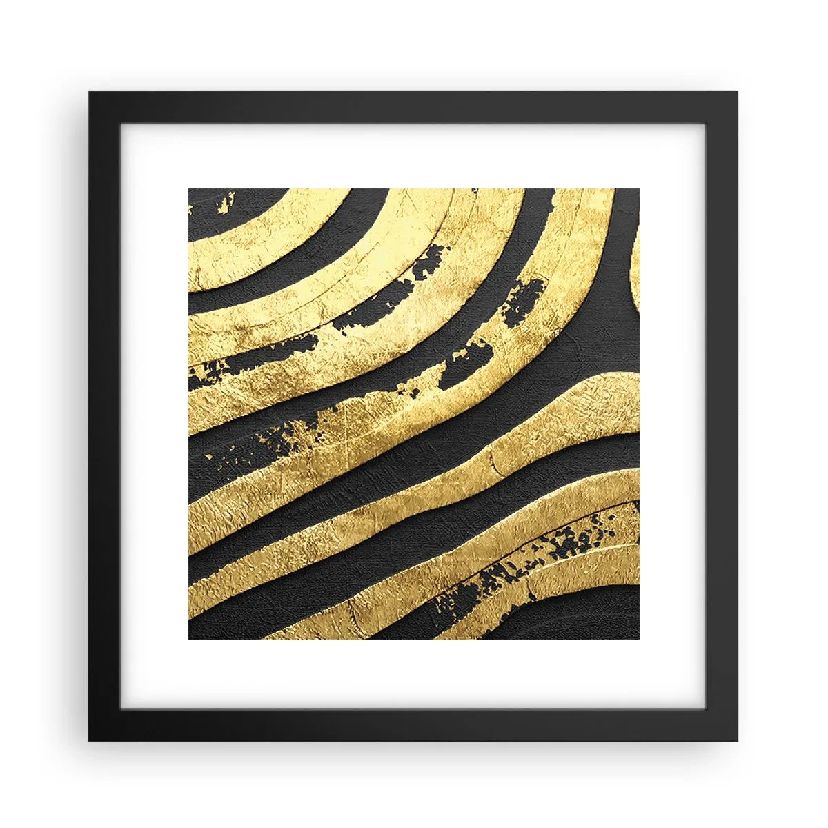 Poster in einem schwarzem Rahmen - Alles fließt - 30x30 cm