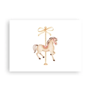 Poster - Anmutiger Trab - 70x50 cm