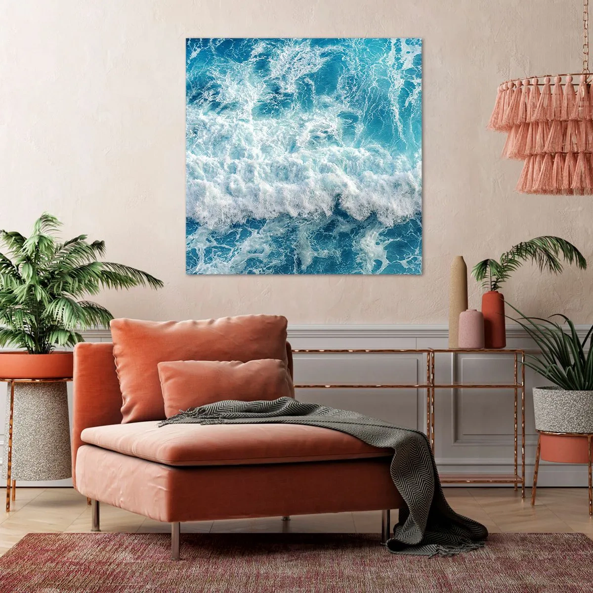 Bild auf Leinwand - Leinwandbild - Freudig und springend - 70x70 cm