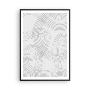 Poster in einem schwarzem Rahmen - Es gibt keinen einfachen Weg - 70x100 cm