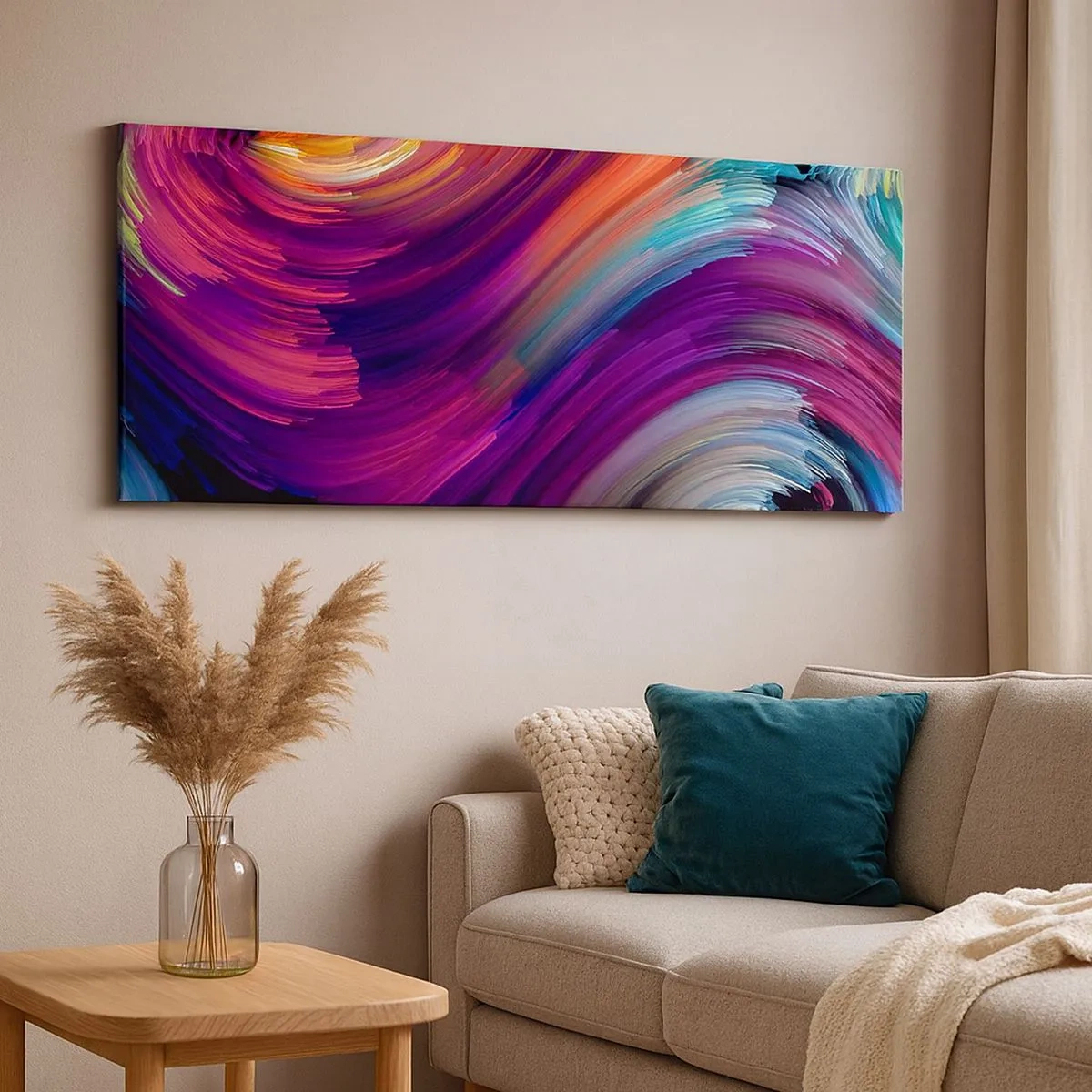 Bild auf Leinwand - Leinwandbild - Der Beginn einer neuen Welt - 100x40 cm