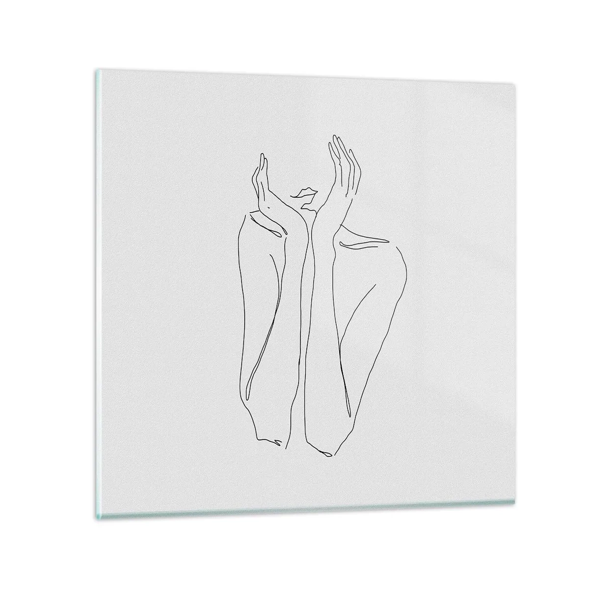 Glasbild - Bild auf glas - Wovon Mädchen träumen - 30x30 cm