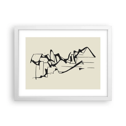 Poster in einem weißen Rahmen - Vielleicht eine Landschaft - 40x30 cm