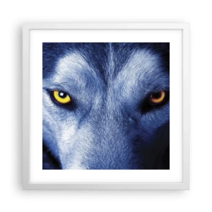 Poster in einem weißen Rahmen - Faszinierender Blick - 40x40 cm