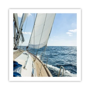 Poster - Ahoi, Abenteuer - 60x60 cm