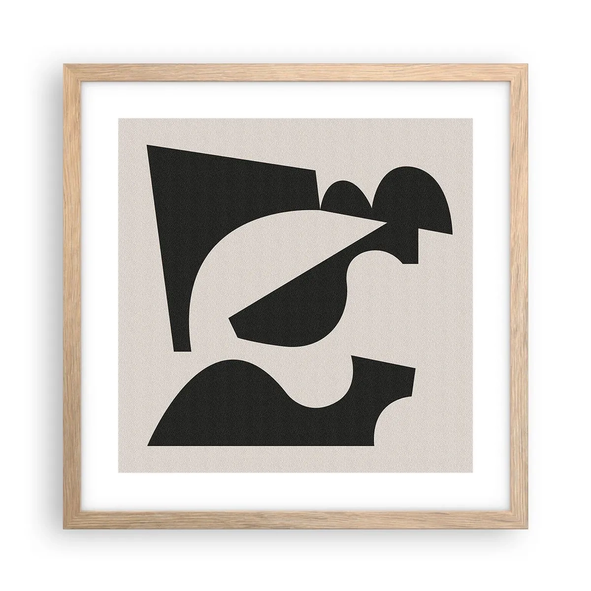 Poster in einem Rahmen aus heller Eiche - Zum Selbstbauen - 40x40 cm