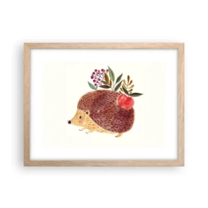 Poster in einem Rahmen aus heller Eiche - Und dann magst du mich schon - 40x30 cm