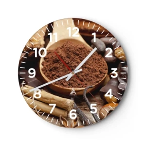 Wanduhr - Glasuhr - Die Beste gegen Sorgen - 40x40 cm