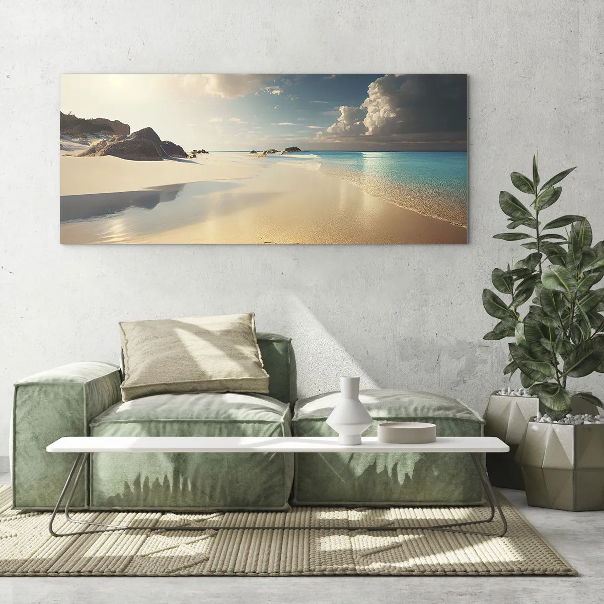 Glasbild - Bild auf glas - Erträumter Tag - 100x40 cm