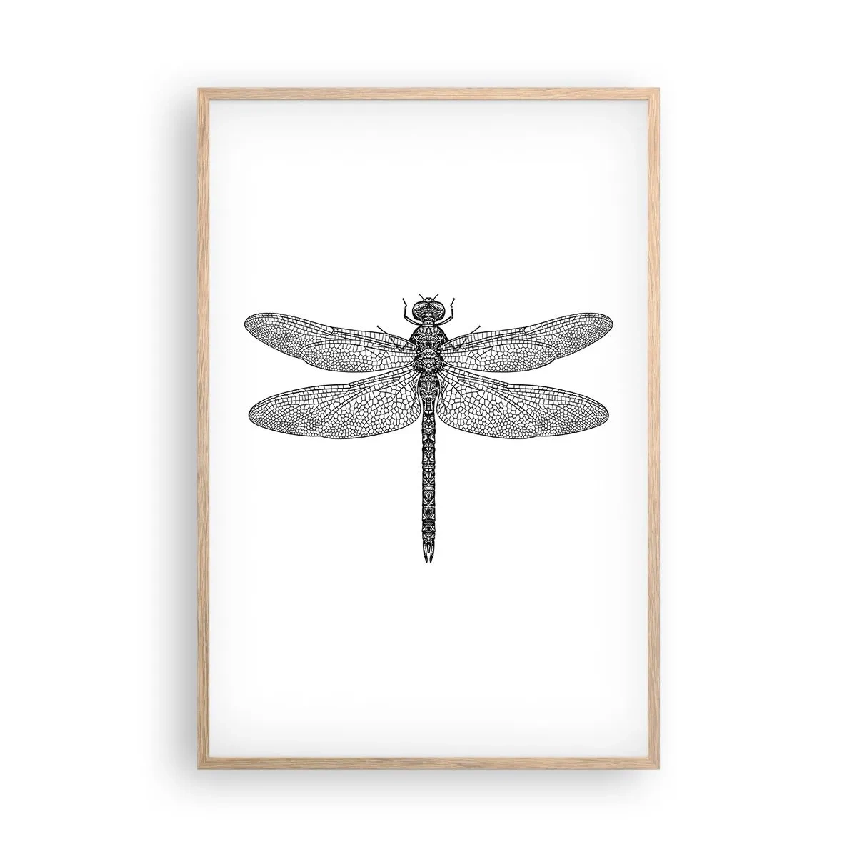 Poster in einem Rahmen aus heller Eiche - Präzision der Natur - 61x91 cm