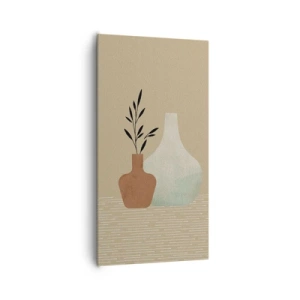 Bild auf Leinwand - Leinwandbild - Vase und ihre Idee - 65x120 cm