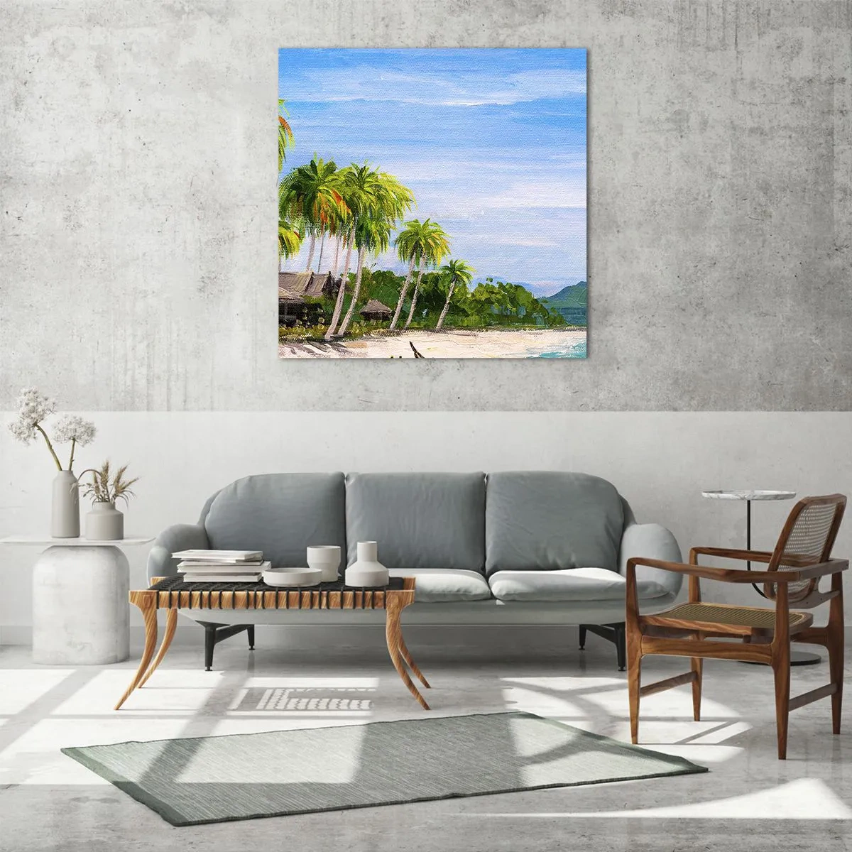 Glasbild - Bild auf glas - Exotischer Traum - 30x30 cm