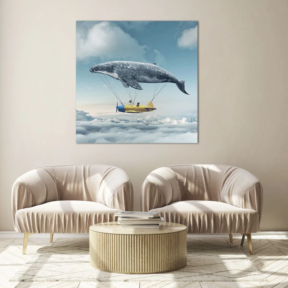 Glasbild - Bild auf glas - Warum nicht? - 40x40 cm