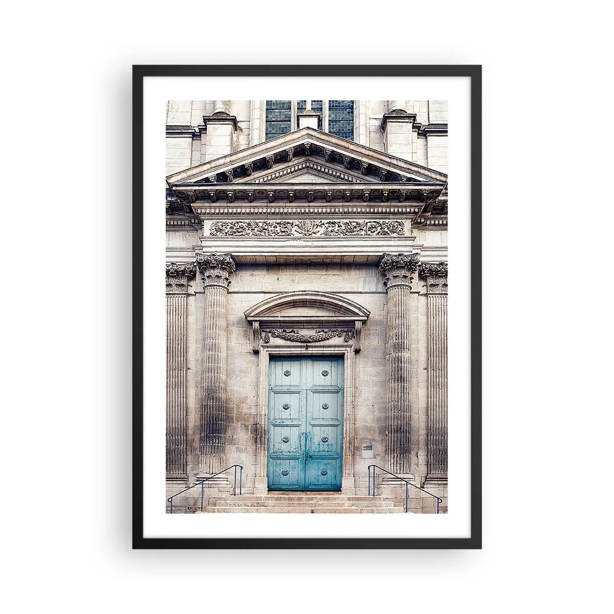Poster in einem schwarzem Rahmen - Tor zur Geisterwelt - 50x70cm - Tor zur Welt des Geistes - Moderne Wanddekoration für Wohnzimmer und Schlafzimmer ARTTOR