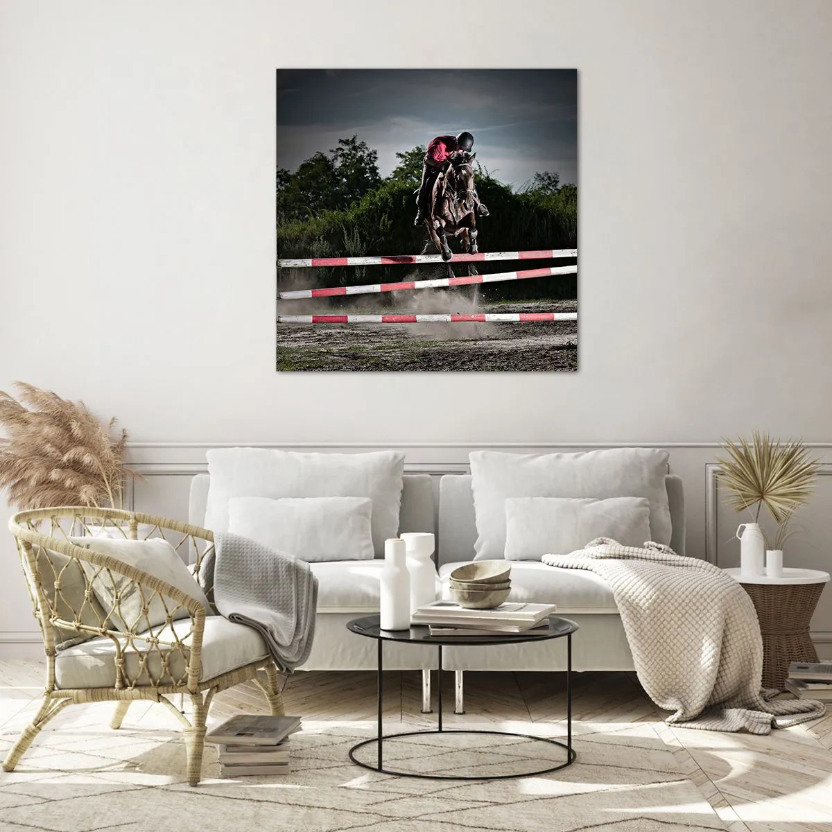 Glasbild - Bild auf glas - Gemeinsam zum Sieg - 30x30 cm