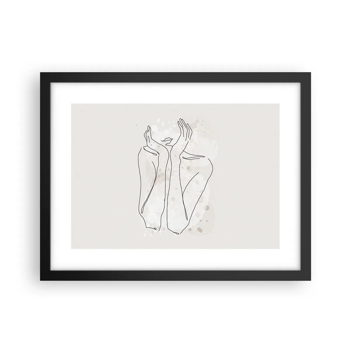 Poster in einem schwarzem Rahmen - Ein träumerischer Moment - 40x30 cm