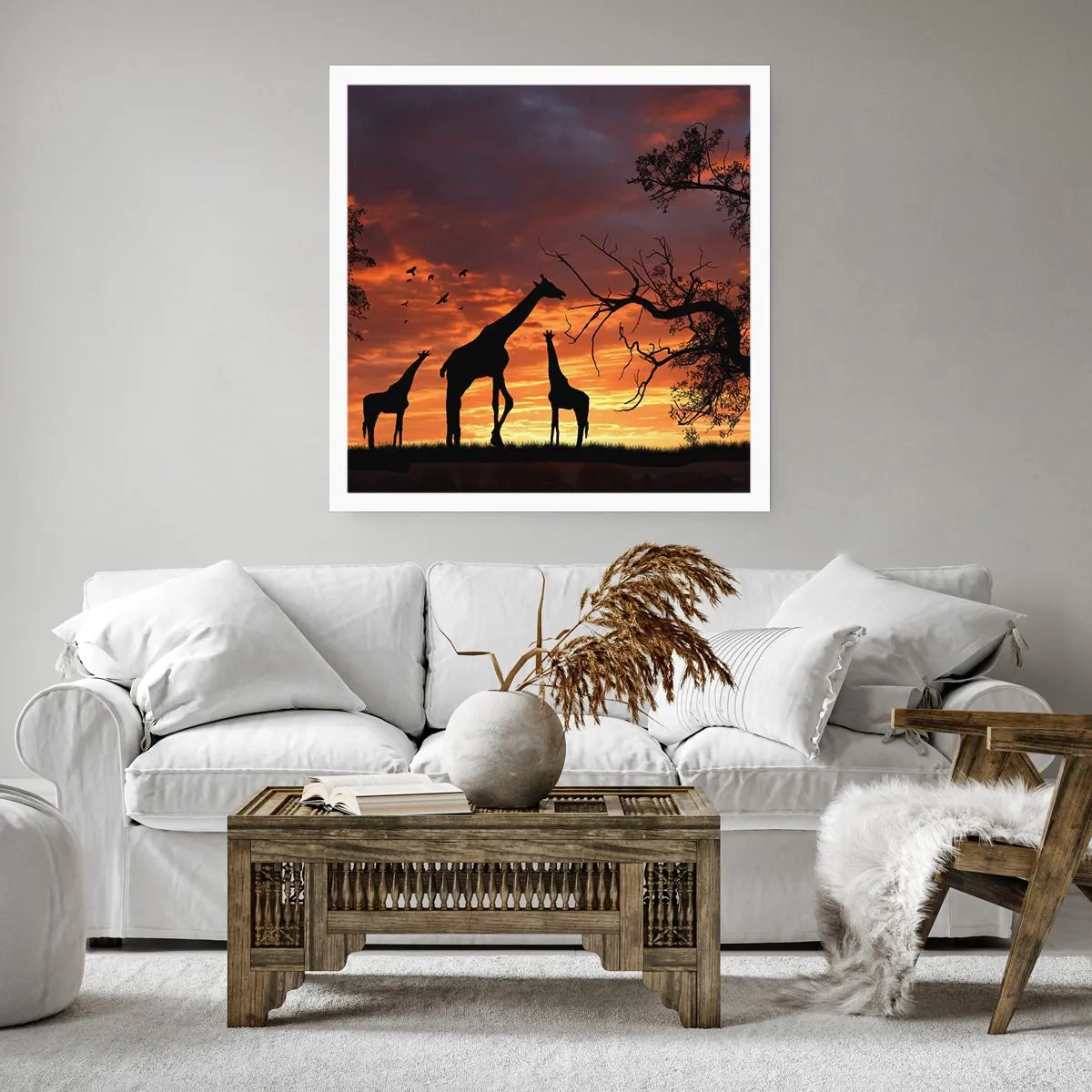 Poster - Ein kleines Abendessen mit deinen Liebsten - 60x60 cm