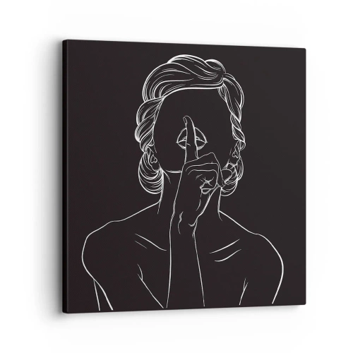 Bild auf Leinwand - Leinwandbild - Schönheit erblüht in der Stille - 30x30 cm