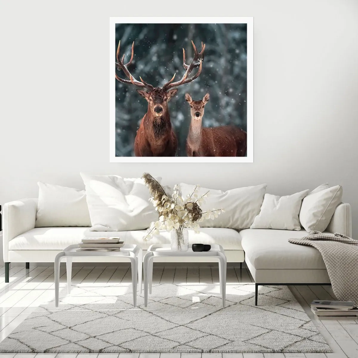 Poster - Herr des Waldes mit seiner Frau - 40x40 cm