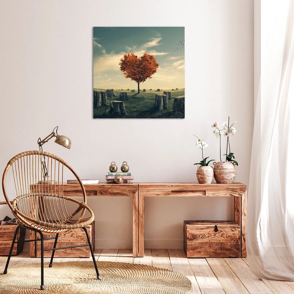 Bild auf Leinwand - Leinwandbild - Es gibt noch Hoffnung - 40x40 cm