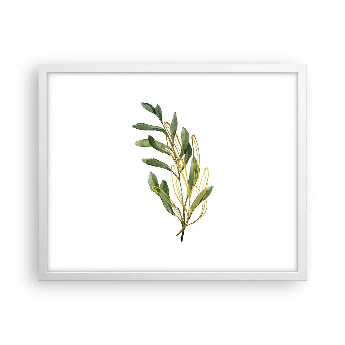 Poster in einem weißen Rahmen - Alles was gut ist - 50x40 cm