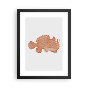 Poster in einem schwarzem Rahmen - Es ist also doch ein Fisch - 30x40 cm