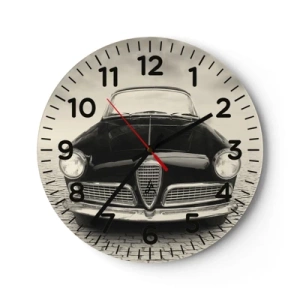 Wanduhr - Glasuhr - Man muss mich einfach lieben - 30x30 cm