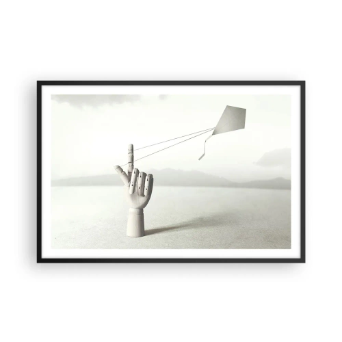 Poster in einem schwarzem Rahmen - Kraftprobe - 91x61 cm