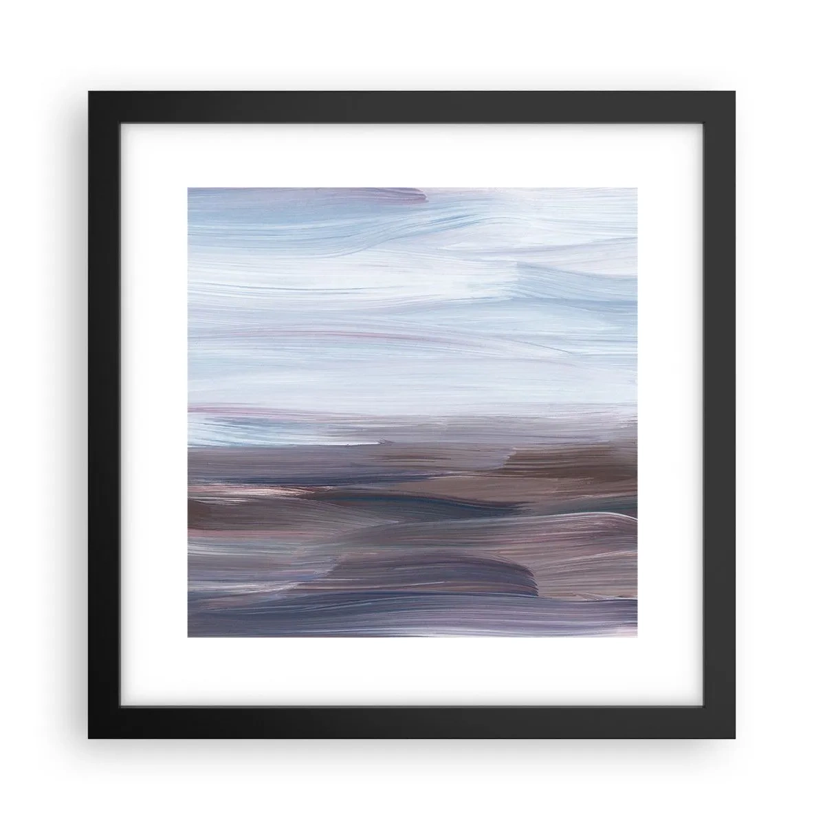 Poster in einem schwarzem Rahmen - Elemente: Wasser - 30x30 cm