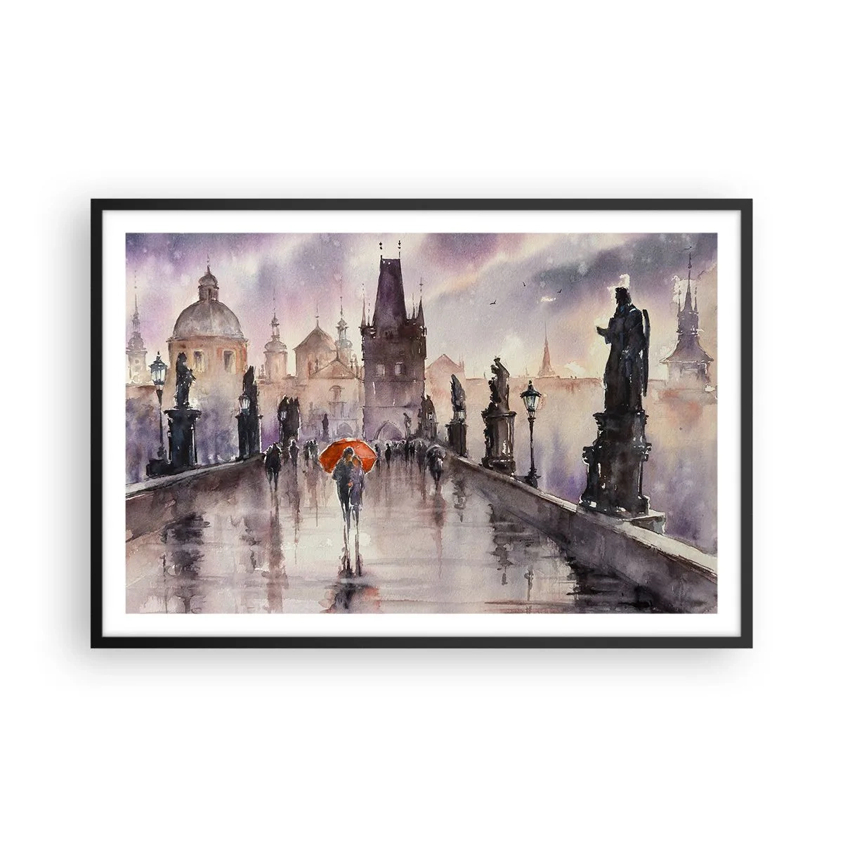 Poster in einem schwarzem Rahmen - Leute verändern sich nicht - 91x61 cm