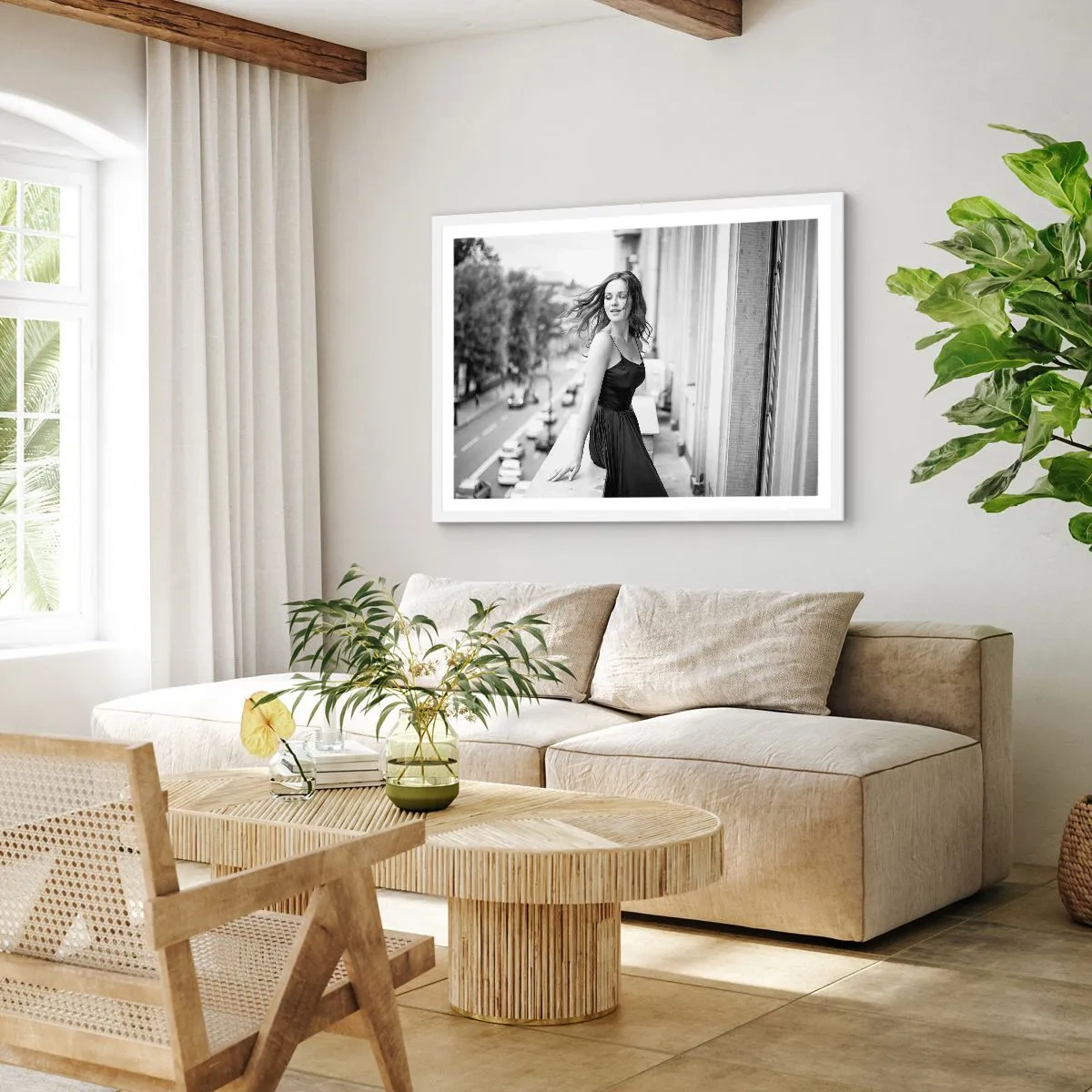 Poster in einem weißen Rahmen - Bestimmt ein Pariser - 70x50 cm