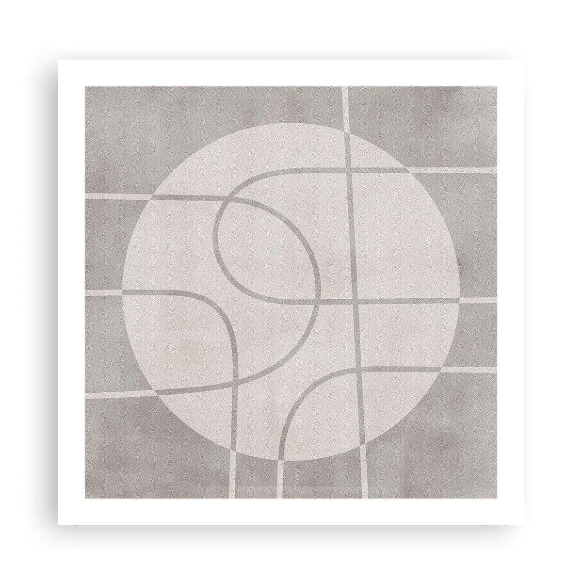 Poster - Kreisförmig und geradeaus - 60x60 cm