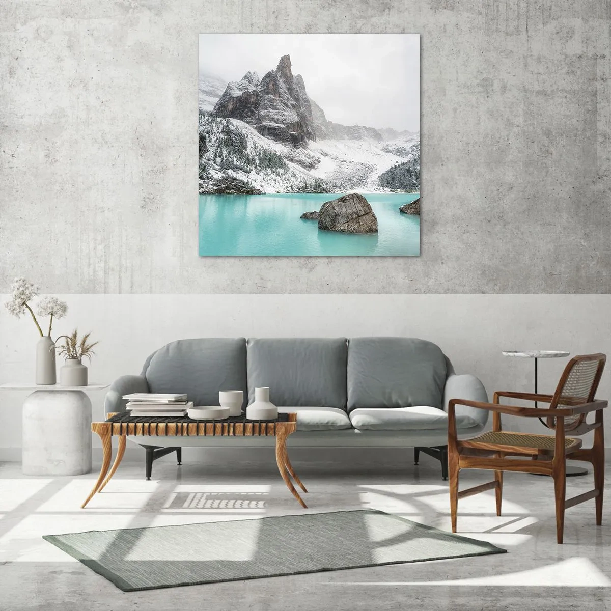 Glasbild - Bild auf glas - Auf der Hut - 30x30 cm