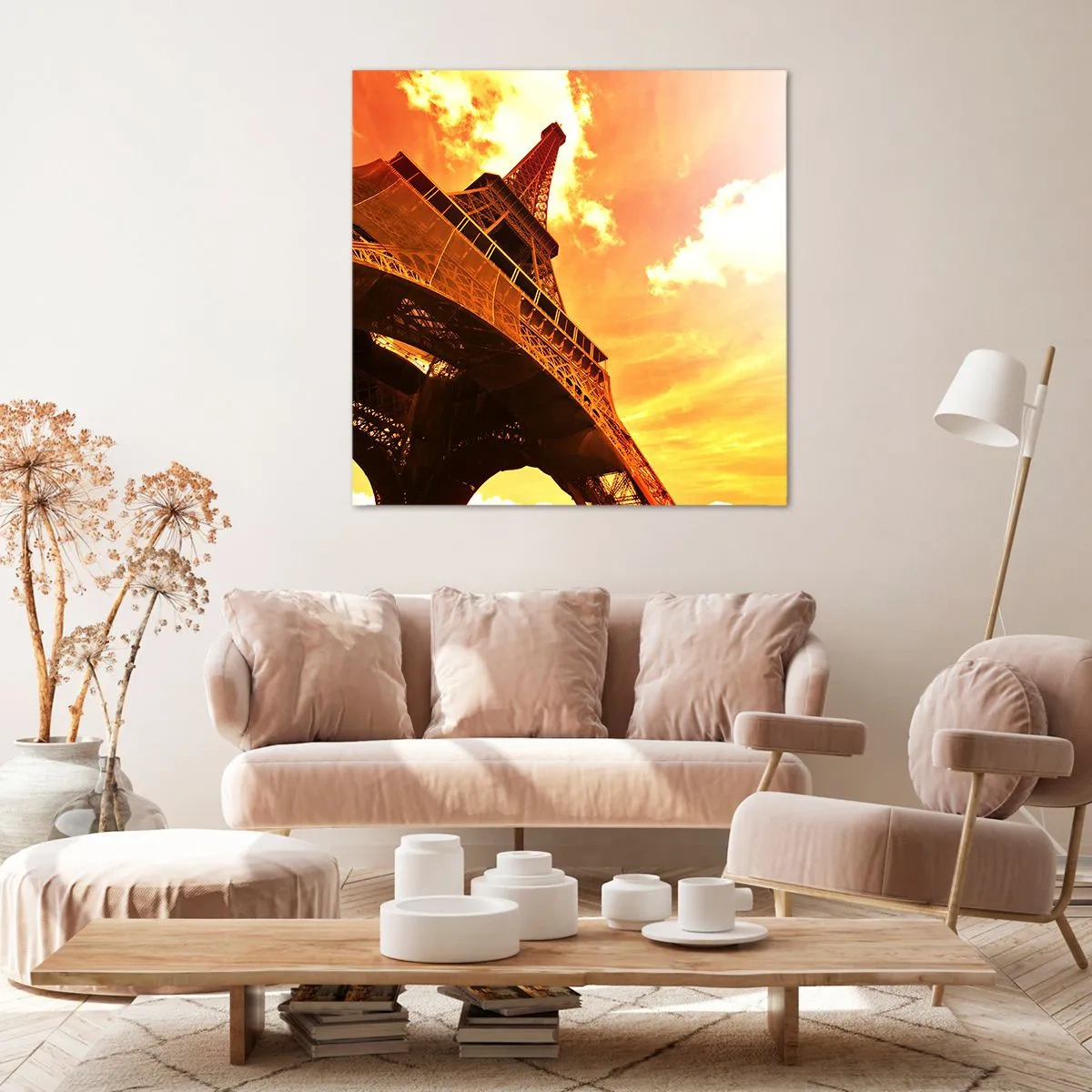 Bild auf Leinwand - Leinwandbild - Monumental, weil es mit der Sonne vergoldet ist - 60x60 cm