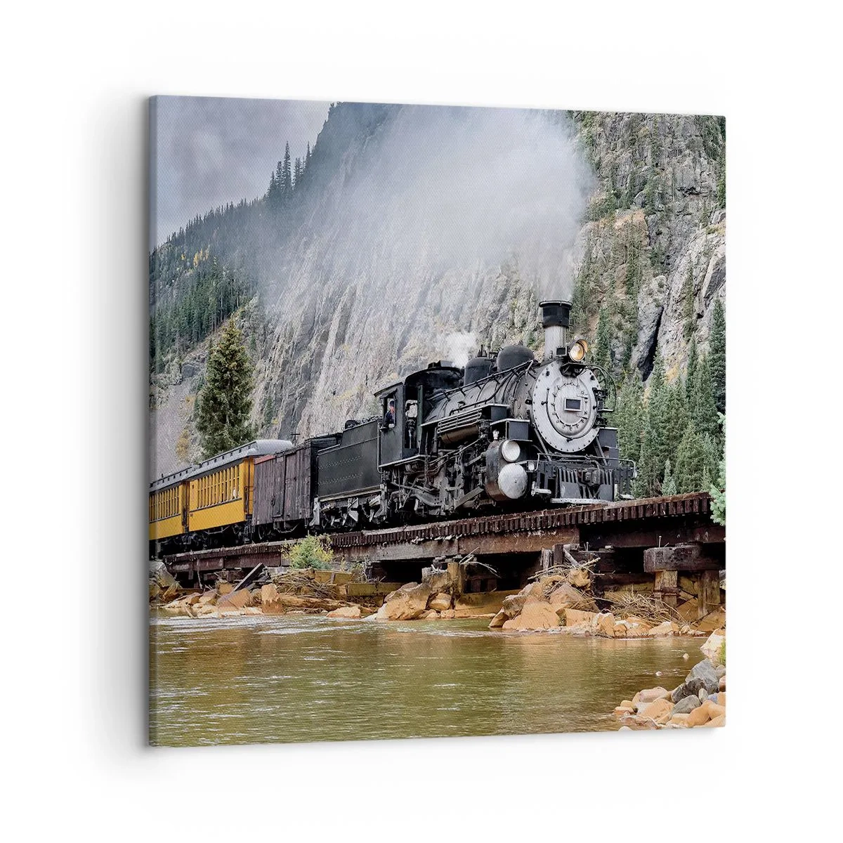 Bild auf Leinwand - Leinwandbild - Wo willst du hin? Wohin? - 50x50 cm