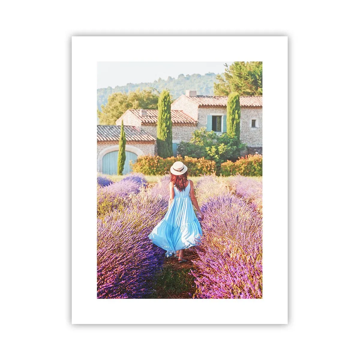 Poster - Lavendel Mädchen - 30x40 cm
