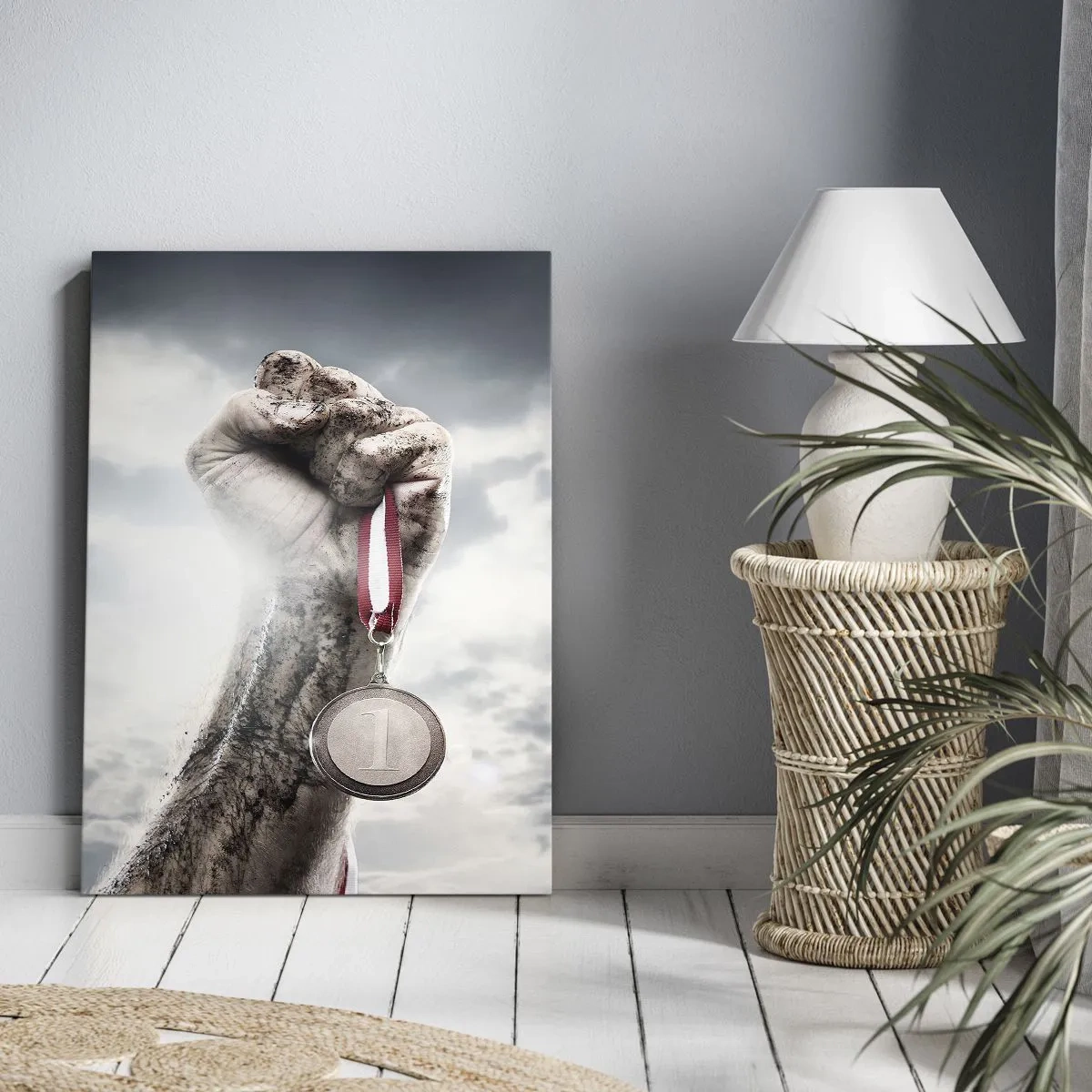 Bild auf Leinwand - Leinwandbild - Per aspera ad astra - 45x80 cm