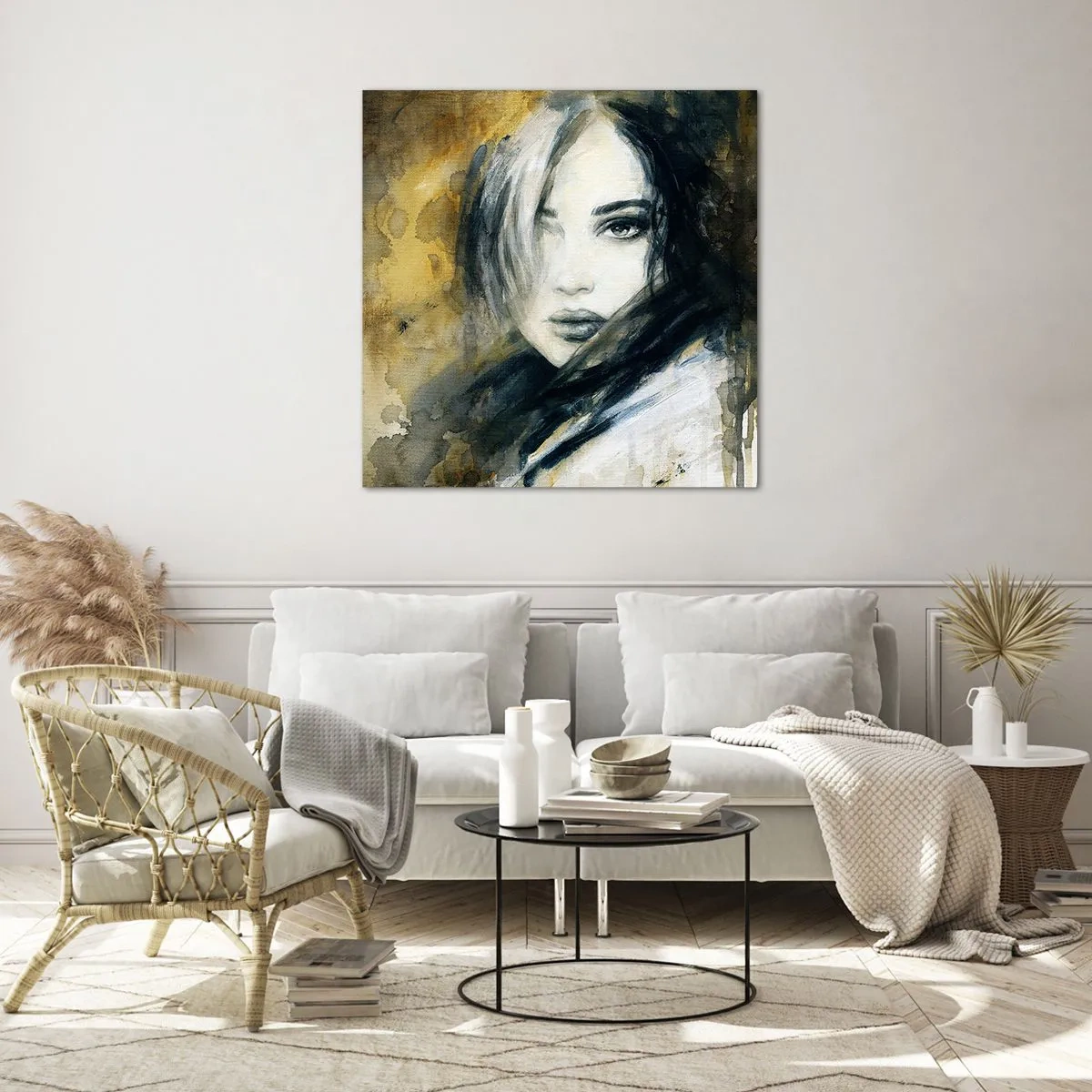 Glasbild - Bild auf glas - unschuldiger oder sinnlicher? - 30x30 cm