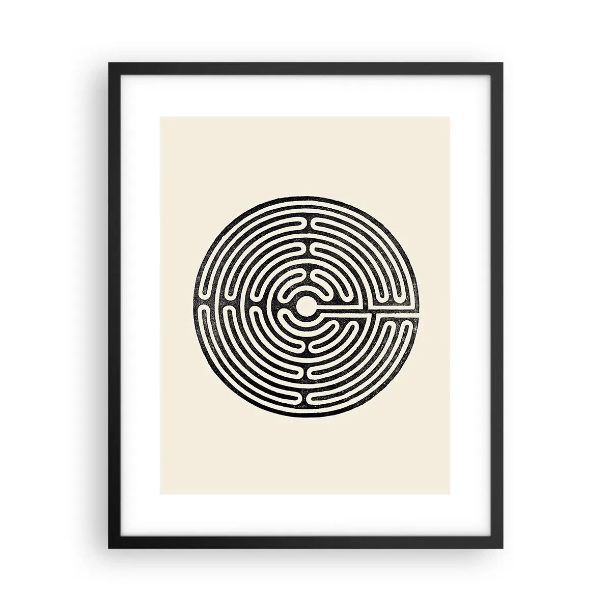 Poster in einem schwarzem Rahmen - Geheimnisvolle Ordnung - 40x50 cm