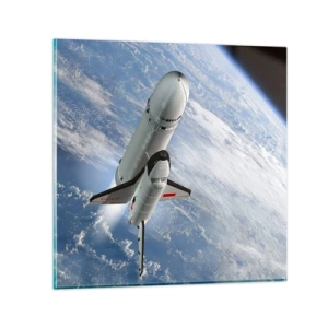 Glasbild - Bild auf glas - Kosmischer Aufstieg - 30x30 cm