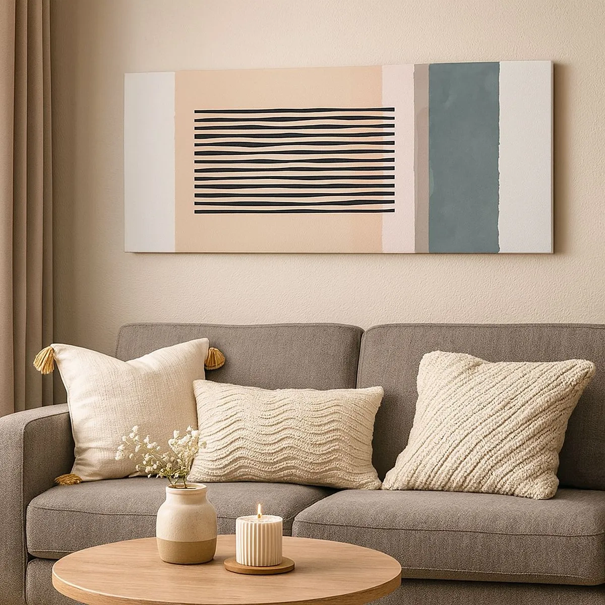 Bild auf Leinwand - Leinwandbild - Alles ist in Ordnung - 100x40 cm