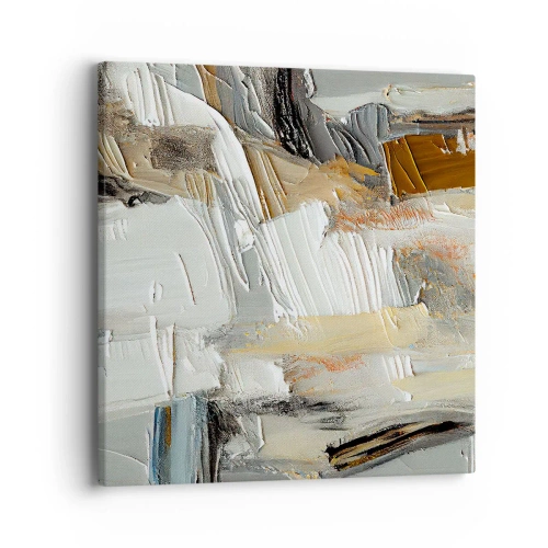 Bild auf Leinwand - Leinwandbild - Bunte Schichten - 40x40 cm