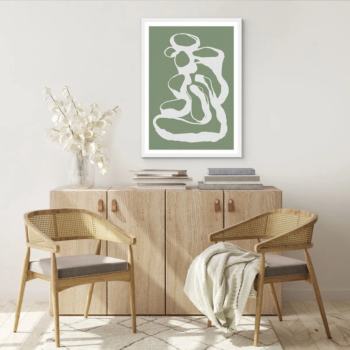 Poster in einem weißen Rahmen - Ruf des Weltraums - 61x91 cm