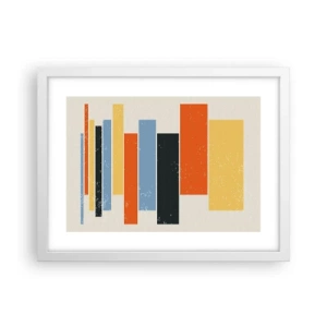 Poster in einem weißen Rahmen - Musiknotation - 40x30 cm