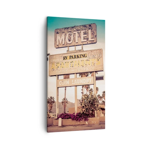 Bild auf Leinwand - Leinwandbild - Hier ist die Zeit stehen geblieben - 45x80 cm