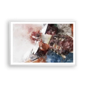 Poster in einem weißen Rahmen - Und was halten Sie davon? - 91x61 cm