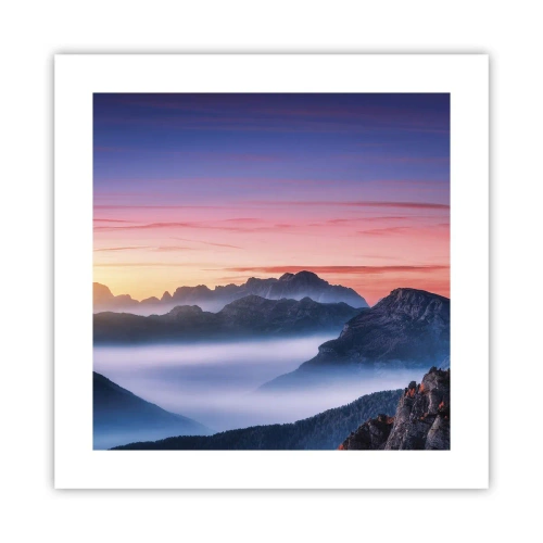 Poster - Über die Täler - 40x40 cm